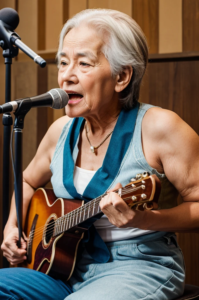 Generate image for a session topic live singing elders