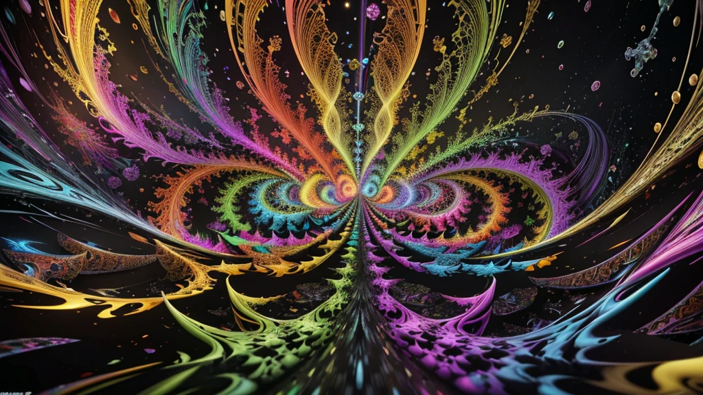 multicolored dynamic abstract liquid flow particles turbulence, ((mandelbrot fractals)), ((psychedelic patterns)), Cinema 4D, fully dynamic motion design, X-Particles, Dynamics FX, bend and shatter reality for amazing visual effects production, cinematic, realistic, uhd, hdr, 8k,