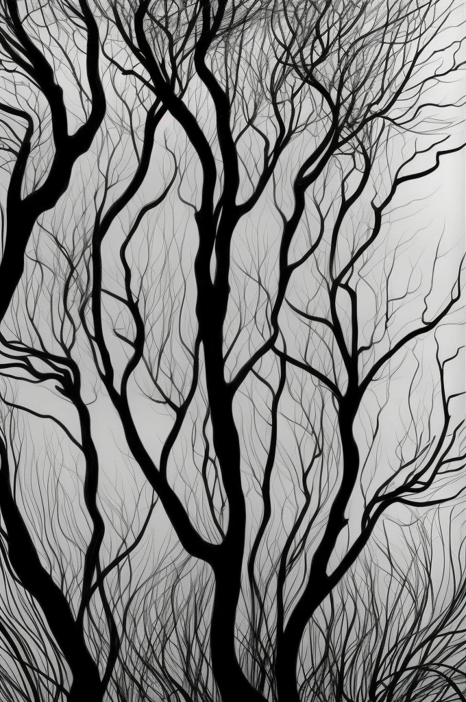 Nordic tree-shaped solitaire,Flat style, abstract artistic,Graphic design,symmetry, Math, Renaissance, Oil painting, 2D canvas, highly detailed, complex, Classic paint, Black monochrome, crystals, opulent, lap, gothic ornament, Graphic design