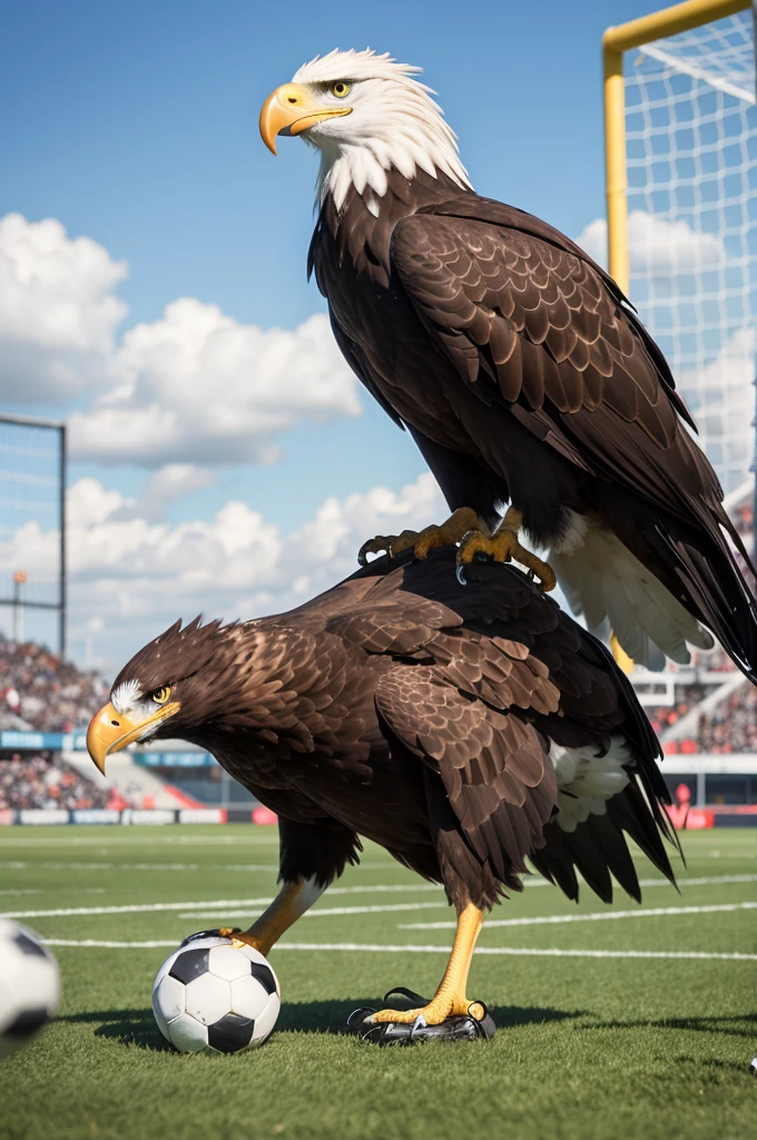 Football eagle mascot