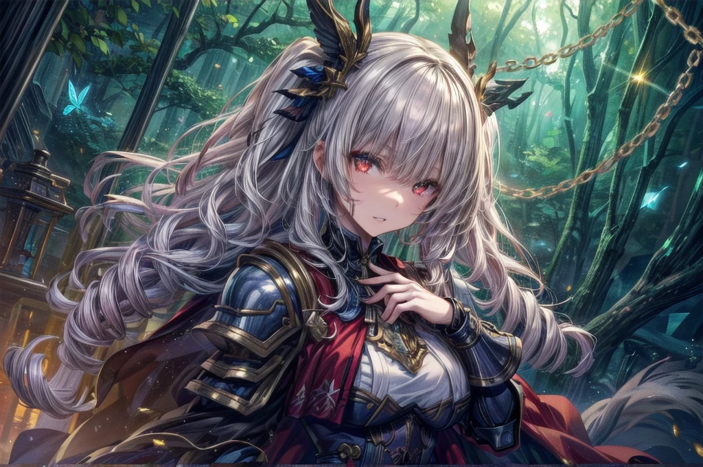 ,Fighting face to face with monsters , Holding a weapon,Luxurious head armor , cute女の子, Enchanting girl, Anime Girls, (Light purple hair、Wavy Hair、Twin Drill), (Red eyes, Droopy eyes), ((Dark Skin)), break (((Silver Armor、Lower body armor、Chain mail、Jeweled Breastplate、Gauntlet、Shingard、Red Cape)))、 (((Highest quality)), ((masterpiece)), (Very detailed), (High resolution), (Beautiful sparkle), (High detail), (Anatomically correct)), ((Realistic)), ((The best CG)), Very detailedなアート, CG illustration, 16K, 1080P, Oil paints:1.2, (((One Girl))), (左右対称のface立ち, 完璧なface), Beautiful clavicle, (Beautiful fingers), (Beautiful breasts, (Ｃcup)), Beautiful body, Beautiful thighs, Beautiful feet, Perfect round ass, (((Detailed skin, Oily skin, Textured skin, Beautiful Skin))), (((童face, cute, 16 years old))), double eyelid, Long eyelashes, (Expression of fine eyes, Beautiful and delicate eyes, Sparkling eyes, Eye Reflexes), (Beautiful Nose,Thin Nose), (Glossy Lips, Beautiful Lips, Thick lips), (Beautiful Hair, Shiny Hair, Shiny Hair), Hair fluttering), (Serious expression), break (noon、(Fantasy World、in the forest)), ((walking、Cowboy Shot))masterpiece:1.2, Highest quality), (Actual Photos, Intricate details), (1 female, alone, Upper Body, all breasts) ，Crazy Smile, Crazy Eyes, A cute and luxurious hair band, Eyes Wide Open、Scary atmosphere、Distorted facial expressions、ねじれた笑face、Bloodまみれ、頭からBloodが出る、Bloodしぶき、whole body、Punk Fashion、Long Hair、長めのbangs、Twin tails、Black Hair、（（（Dark circles under the eyes）））、Pale skin、Feeling unwell、Pathological、邪悪な笑face、Crazy Eyes、（Grin）Dramatic makeup，Create mixed media art、White Background,スクリーン上のwhole body描写,whole body図,Well-built,Nice body,Broad shoulders,I focus,(face),Messy Hair,Yellow Eyes,(Glowing Eyes),(Bloodしぶき:1.7),Red light,笑face,big 笑face,teeth,psycho 笑face,gesugao,School corridor background,evening,sunset,Good Eyes, 良いteeth,Large Breasts,魅惑的な笑face,Large Breasts,Black Hair,Pink Eyes,Pink leotard,pantyhose,Glossy Lips,Sitting,サディスティックな笑face,,all,Shiny skin,詳細なface,Beautiful body,whole body,Adult,whole body油まみれで光沢感がある　whole bodyから湯気が出ている　Steam like a sauna room fills the screen..　White breath from the mouth　city　A person who fights fear々々　Fugitive々　Pedestrian precinct　, Long Hair, alone, blue eyes, Maid headdress, View your audience, Maid, Blood, blush, Bring your finger to your mouth, 笑face, bangs, Hair between the eyes, apron, dress, gotou hitori, Long sleeve, Frills, Blood on clothes, Upper Body, Manicure, be quiet, Juliet Sleeve, black dress, flower, indoor, Maid apron, Blood splatter, Puffy sleeves, Blood on face, Purple Nails, Point your finger up, Rose