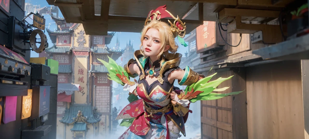 a close up of a 4 girls  ,blonde hair , big booobs ,  shadowbringers cinematic, 4 k detail fantasy, a beautiful fantasy empress, game cg, xianxia fantasy, xianxia hero, 2. 5 d cgi anime fantasy artwork, cinematic goddess close shot, ruan jia and artgerm, wow 4 k detail fantasy, hyperdetailed fantasy character
