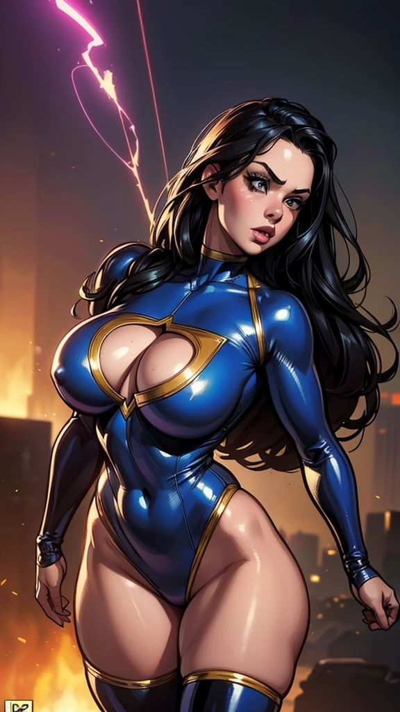 3 naughty girls in a superhero costume, spandex, beautiful detailed eyes, beautiful detailed lips, extremely detailed face, long eyelashes, tight-fitting latex superhero costume, dynamic action pose, dramatic lighting, cinematic composition, vibrant colors, digital painting, highly detailed, (best quality,4k,8k,highres,masterpiece:1.2),ultra-detailed,(realistic,photorealistic,photo-realistic:1.37)