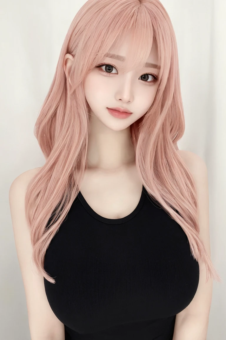 Condescending smile、Full body image:1.2,Pink Hair、masterpiece、Highest quality、Extremely detailed 8K、Ultra HD、Very detailedな、Very detailed、Very realistic、Photo realistic、Japanese、One Girl、High head rate、Beautiful realistic face、Realistic face in every detail、High detail, Realistic Hair、Beautiful and realistic hairstyles、Beautiful and realistic eyes、hVery detailed realistic eyes、Proportional eyes、HVery detailed pupils、Very detailedリアルな自然な眉毛、Very detailedリアルな唇、 Beautiful and realistic lips、Pink lipstick、Sexy lips、Realistic and well-proportioned breasts、Realistic medium sized breasts、Slim Abs、Very detailed皮膚、、Sleeveless black tank top:1.5、On a university campus:1.2