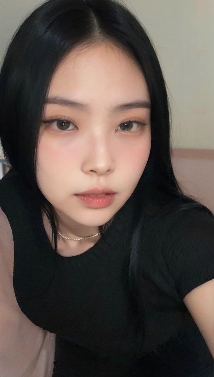 Girl with long black hair