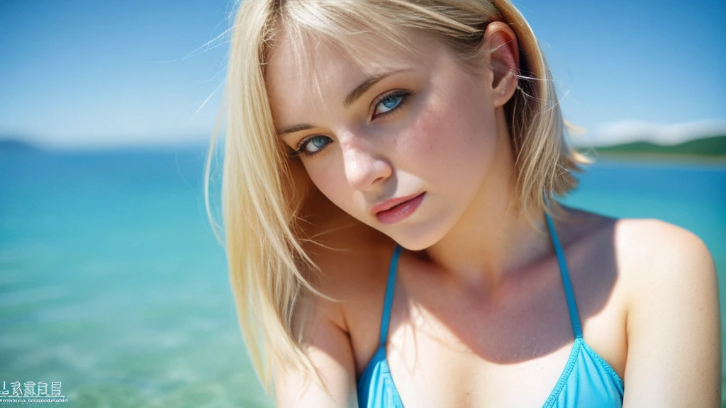 Beautiful blonde with big breasts in a bikini (Uyuni salt lake、walk),Wearing headphones,Very detailed, 21 years old, Innocent face, Bob Hair, blue eyes, High resolution, masterpiece, Highest quality, Intricate details, Very detailed, Clear focus, Delicate skin, practical skin texture, texture, Delicate eyes, Professional, 4K, Sad face,despair、 Shot with Canon, 85mm, Shallow and deep, Kodak Vision Color, Exactly, Very detailed, photograph_\(Extremist\), photographpractical, practical, Post-processing, Maximum details, Roughness, Real Life, Extremist practical, Photorealism, photographgraphy, 8K Ultra HD, photographgraphy