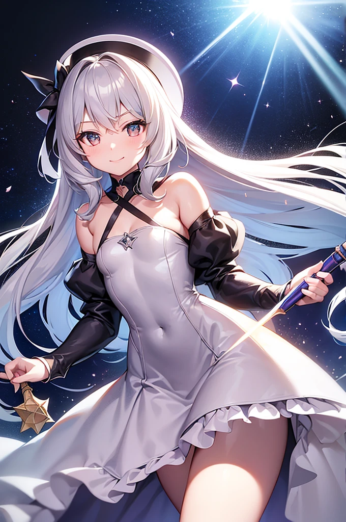 Highest quality I have long hair Oriental Purojyekuto Sakuya Izayoi Odd Eye Gray Hair knife Maid