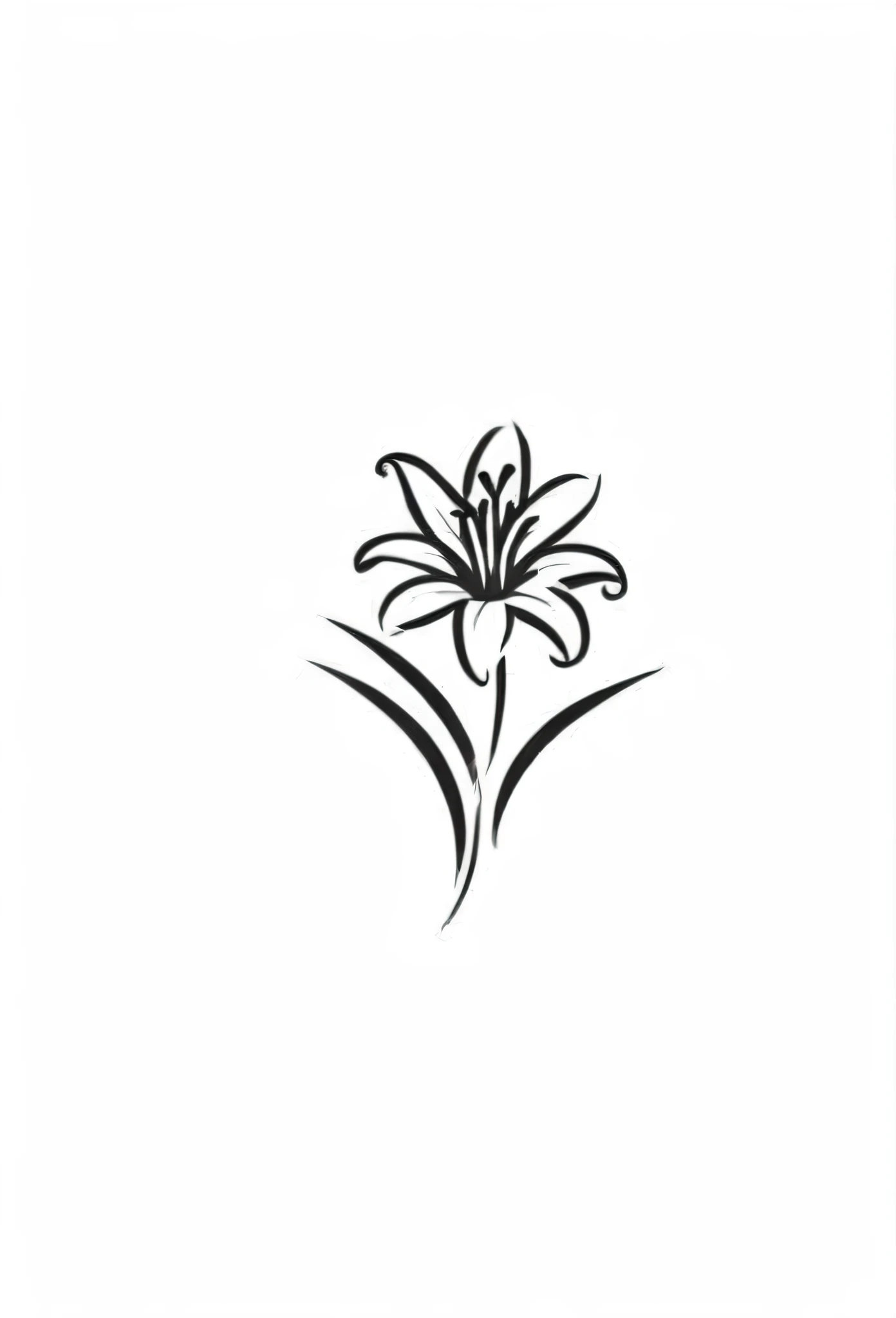 Fashionable apparel brand logo

"Lily" logo of a single stroke of flower
French apparel brand

Pretty cool
chic and modern design

White background
