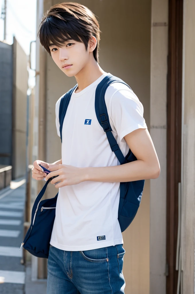 cool,,Refreshing athletic guy,boy,boys,charm,main character,youth,Japanese high school student style,Magazine talent style,Slim figure,Casual clothes,Smooth,Skin texture,Functional beauty,Moe,Action,Vibrancy,Breeze,A speck of dust,Natural light,face,hand,eye,Biological precision,thin limbs,男子main character,Japanese men,Boys who like boys,,,Two boys in love,Male student,,Boys' preference,Super detailed,Sexual desire,sexual excitement,Male Focus,4K,8K,Erotic,