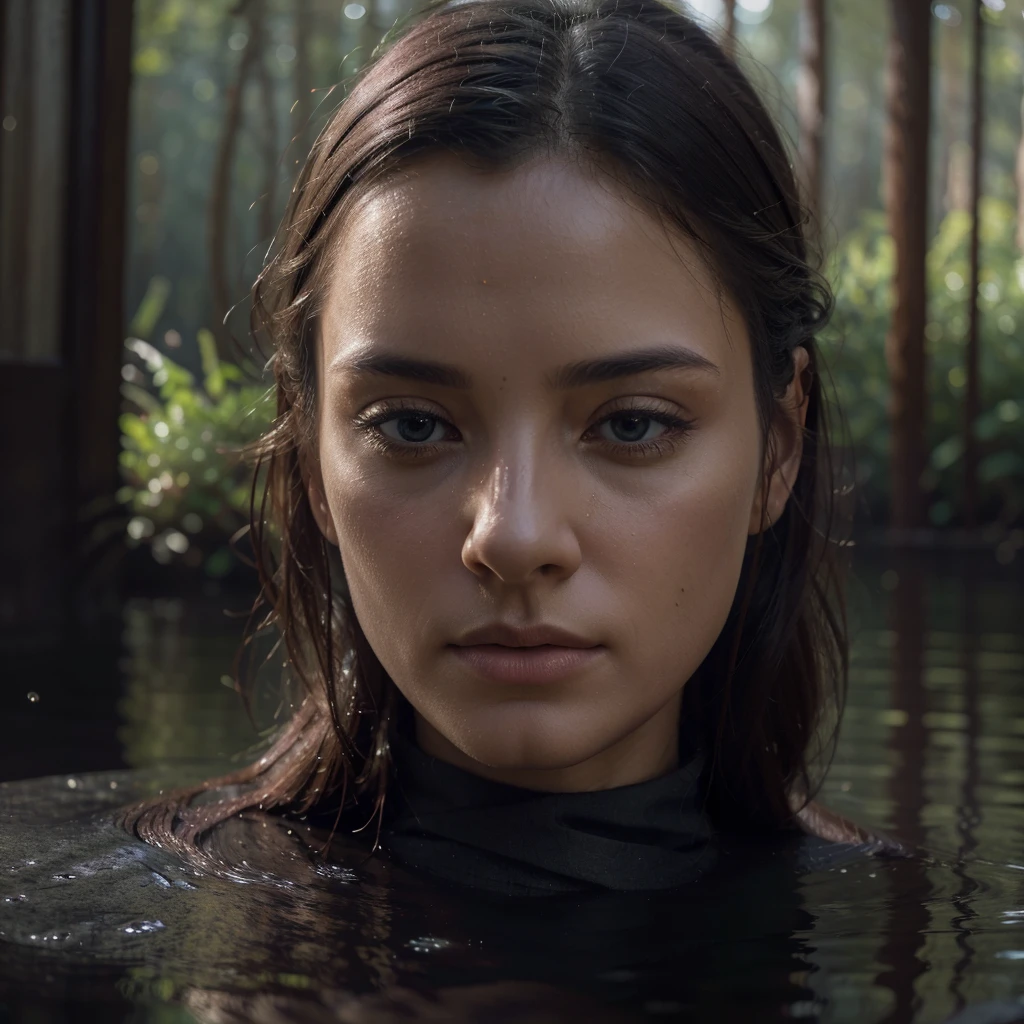 a person meditating in a calm peaceful place, cold colors, detailed portrait, (best quality,4k,8k,highres,masterpiece:1.2),ultra-detailed,(realistic,photorealistic,photo-realistic:1.37),dramatic lighting, cinematic composition, serene atmosphere, contemplative mood, soft focus, muted tones, deep shadows, natural textures, digital painting