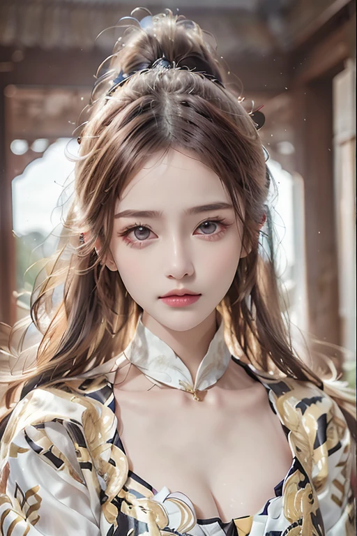 elegant woman, dark red hair, red mouth, High nose, very big breasts, hamp, red cloth,
Gold Embroidery， black embroidered gold， high ponytail，long hair, depth of field, สาวสวยกับdetailsที่สวยงาม， ดวงตาและใบหน้าที่Very detailed，detailsเสื้อผ้าเยอะ, ดวงตาพร้อมdetailsที่สวยงาม， nonsense， The resolution is incredibly ridiculous.， hugeFilesize， ไฮเปอร์details， High resolution， Very detailed， best quality， Masterpiece, ดวงตาพร้อมdetailsที่สวยงาม， nonsense， The resolution is incredibly ridiculous.， hugeFilesize， ไฮเปอร์details， High resolution， Very detailed， best quality， Masterpiece， illustration， มีdetailsและสวยงามเป็นพิเศษ， Very detailed， CG， unity， 8k wallpaper， Surprisingly， details， Masterpiece， Highest quality， วอลล์เปเปอร์ CG unity 8k ที่มีdetailsมาก（Perfect shiny skin：0.6）