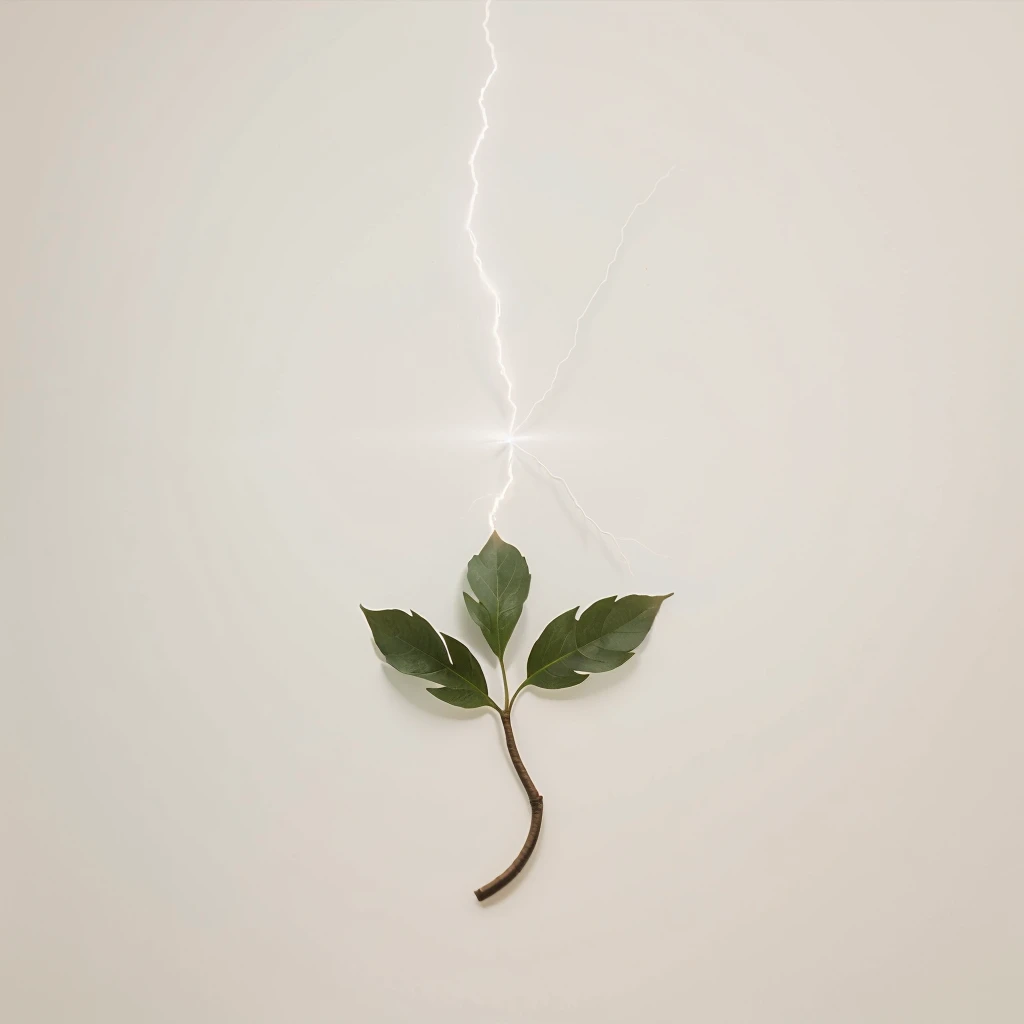 make the leaves into lightning