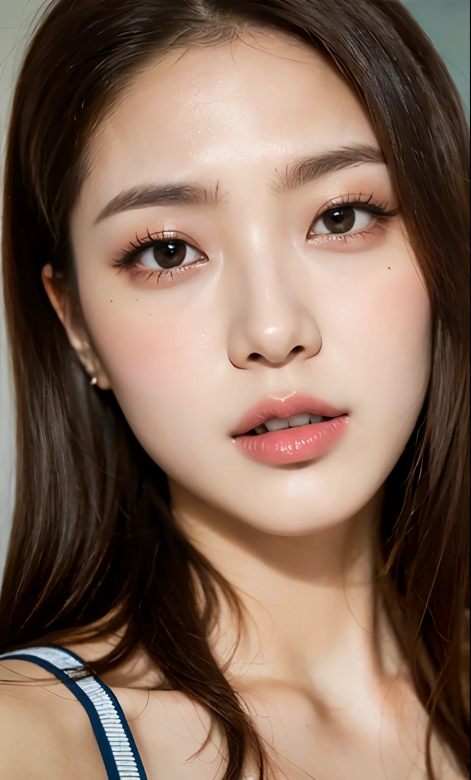 Ulzzang-6500-v1.1, (original photo:1.2), (realistic:1.4), beautiful and detailed girl, very detailed 눈과 얼굴, beautiful detailed eyes, does not make sense, It&#39;s incredibly ridiculous.., huge file size, high resolution, very detailed, best quality, table top, Chemomimi, colorful lights:1.2, my face shines:1.2, detailed lighting:1.2, (((JK )), illustration, very detailed, nffsw (english) (english) (english), integrated, 8K wallpapers, amazing, fine details, table top, best quality, very detailed 티커 유니폼 8k 벽지, shine a light on the face, cinematic lighting, 1 girl, , (With my whole body:1.5),((Not good)), ((dynamic pose)), (camel toe), (half), (((pantyhose)))、young face、The appearance of youth、(((whole body)))、Beauty、lolita