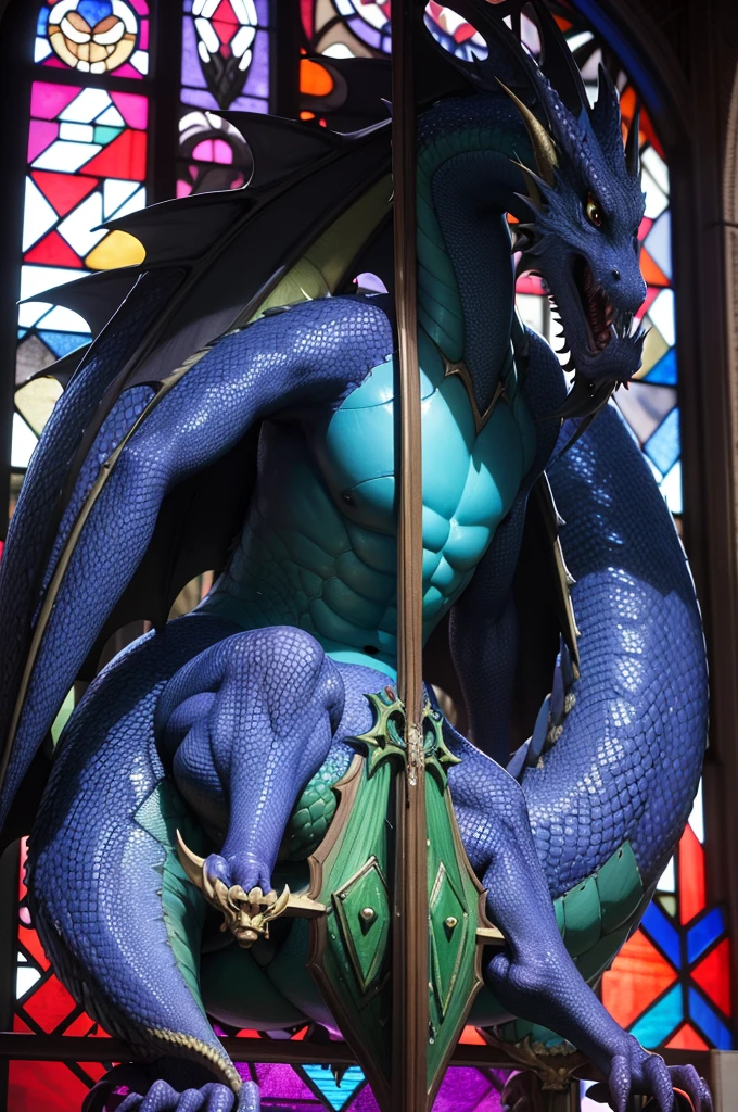 a close up of a dragon sitting in a stained glass window, a majestic gothic dragon, very cute purple dragon, dragon art, by Mario Dubsky, stained glass art, amethyst stained glass, dragon in the background, detailed art in color, by Robert Richenburg, by Adrienn Henczné Deák, a majestic gothic indian dragon, dragon centered