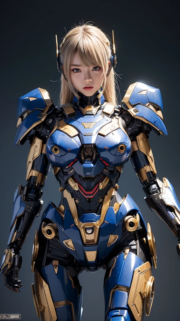 Textured skin, Super Detail, high details, High quality, Best Quality, hight resolution, 1080p, hard disk, Beautiful,(Super Heroine),Oppai Missile,beautiful cyborg woman,Mecha Cyborg Girl,Battle Mode,Girl with a Mecha Body,She wears a battle cyborg mech with a weapon,Fulll body Shot