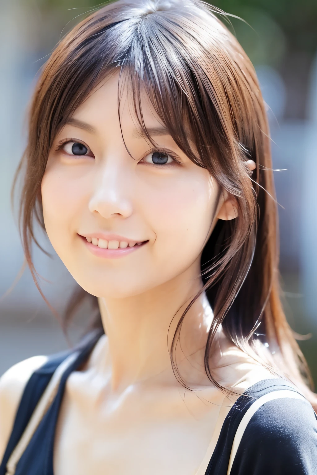 (High reality photograph, high resolusion), Skinny Japanese lady, 30 years old, cute face, detailed face, detailed eyes, various hair style, skinny figure, correct body anatomy, ((looking straight ahead)), facing the camera directly, single photo, a photo captured the best moment expressing the beauty and brains, ((with simple background))