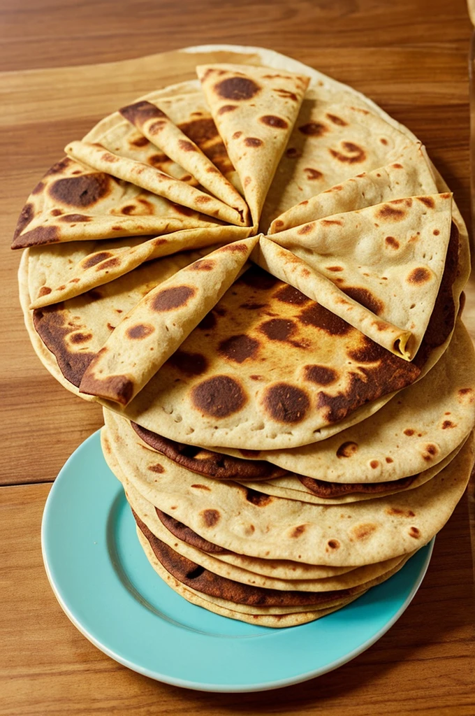 Create a colorful visiting card for a chapatti business. The design should feature warm, inviting colors like golden yellow, orange, and red. Include the business name, "Chapatti Delight," in a bold and attractive font. Add a tagline below the name: "Authentic Homemade Chapattis." Incorporate an image of a stack of chapattis or a rolling pin. Ensure the contact details are clear and readable:
Name: Priya Sharma
Address: 123 Flavour Street, Spice Town, TX 75001
Phone: (123) 456-7890
Email: priyasharma@chapattidelight.com
Make sure the card has a professional yet friendly look, suitable for a food business.