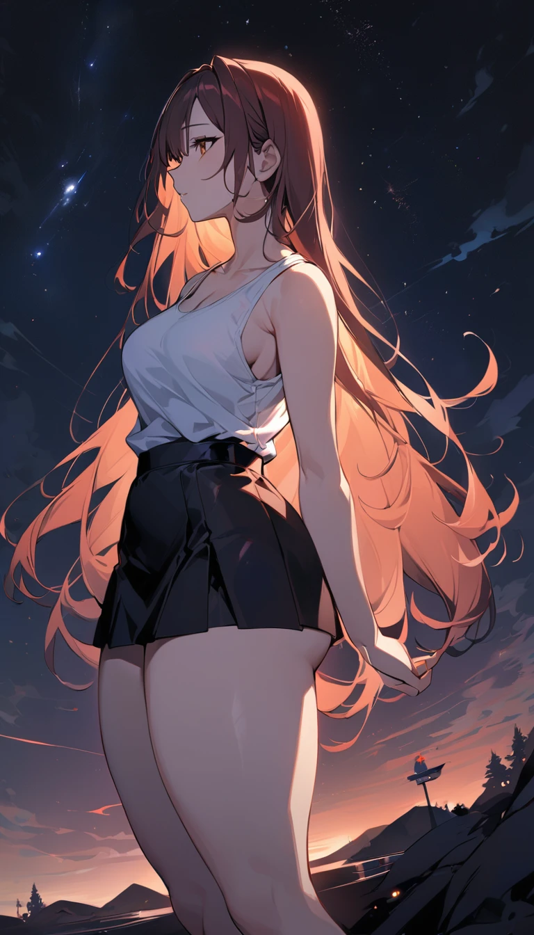 a beautiful brown-haired catgirl in a white sweater, dynamic pose, gravity-defying, glowing white eyes, photorealistic, highly detailed, cinematic lighting, intricate details, vibrant colors, award-winning digital art, masterpiece, 8K, hyper-realistic