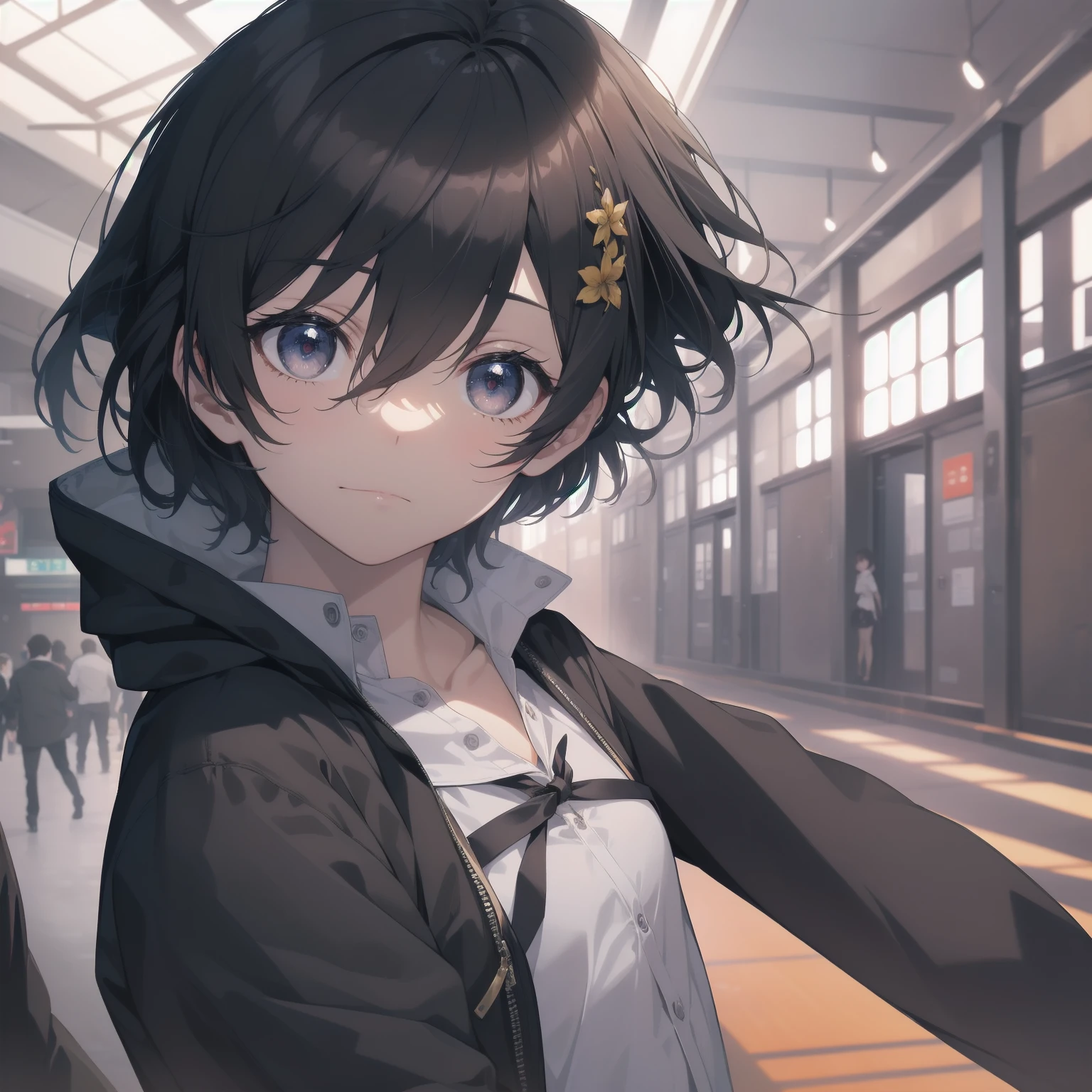ultra-absurdres-Top quality by artist God, ultra-detailed, high resolution, anime moe artstyle, best anime 8k konachan wallpaper, pixiv contest winner, pool:2810, perfect anatomy,break, 1girl, (Please draw a girl walking sleepily to school alone. )break,(Solo,little female, 13-year-old:1.3),Full limbs, complete fingers,a junior high school student, (very short hair), short cut, flat chest, , small butt, small black eyes, beautiful detailed eyes, well-proportioned iris and pupils, expressive eyes, highres detailed hair, soft expression, salor school_uniform, sailor collar, serahuku, bow, pleated skirt,(Detailed Lighting), (Detailed background), in the School commute route. break,super detailed skin, Best cinematic lighting powered by famous artist, 8k,beauty illustration,photoshop_(medium),very aesthetic,break,((artist:enkyo_yuuichirou )), artist:clamp ,artist:carnelian ,artist:kantoku ,