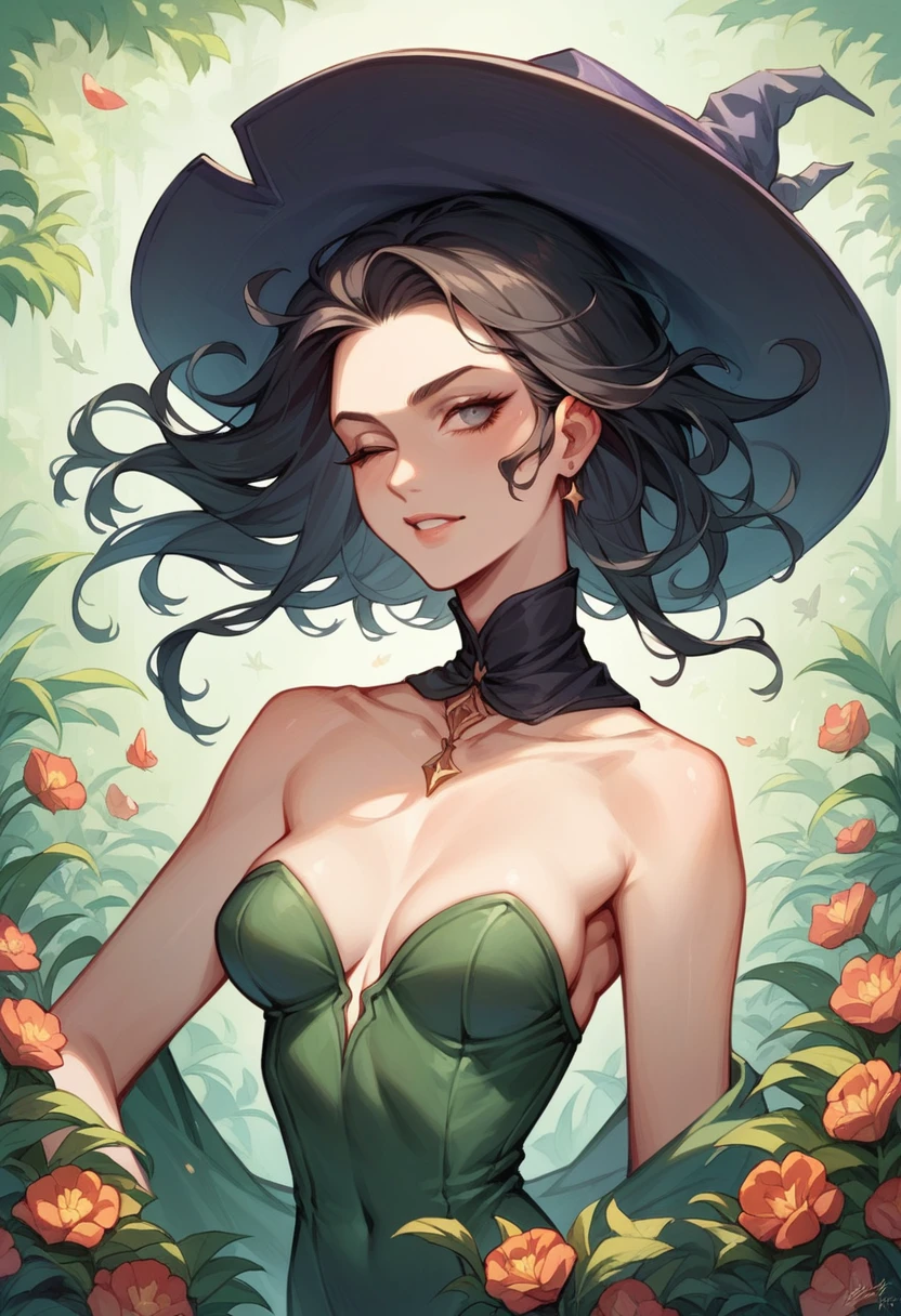 Long black hairs falling on a slender waist, a shapely body brimming with the appeal of youth, and a bewitching figure that immediately grabbed attention. As she sat amidst the flowers with her fair skin glittering under the moonlight