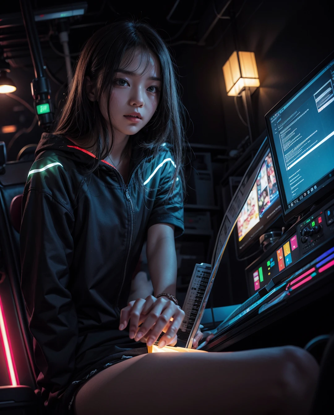 Electronic music neon