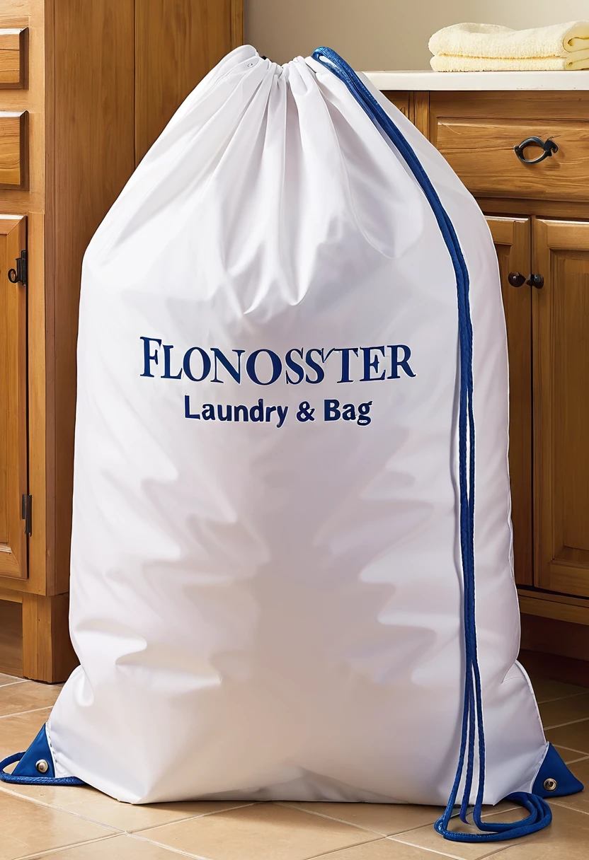 Oversized Polyester Laundry Bag，Drawstring，