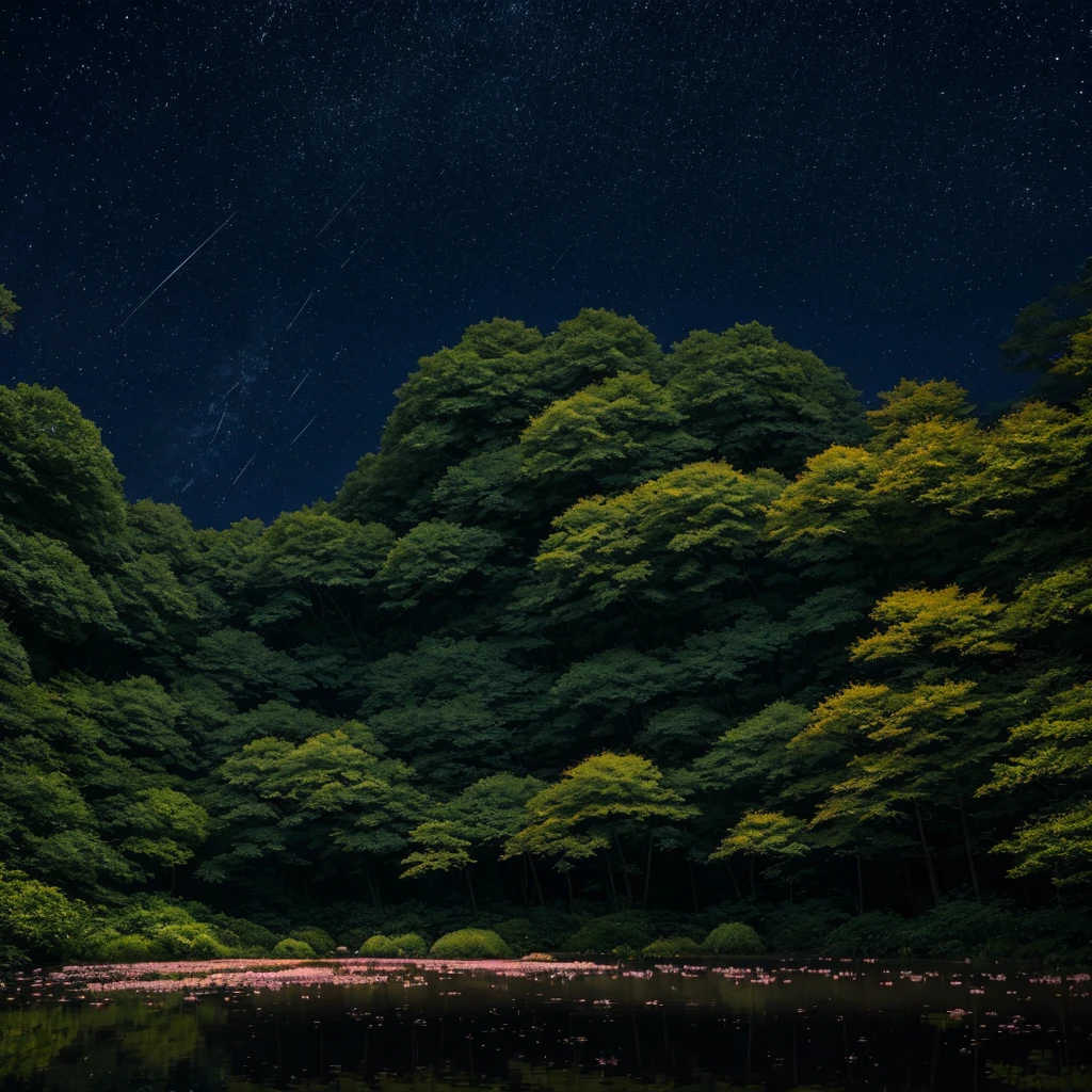 landscape、midnight、plant、dawn、Silence