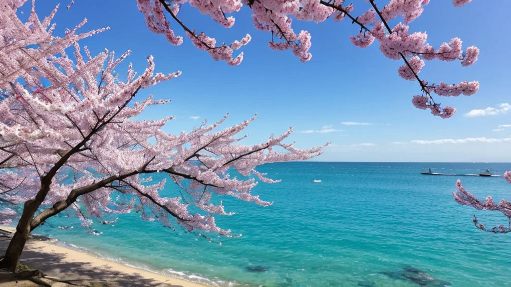 Demon World magic cherry blossoms Ocean magic