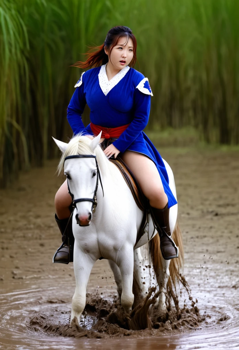 (((masterpiece))),(((Highest quality))),((Tabletop:1.4, Highest quality)), (Realな写真:1.4),
((1 cute girl knight)),rodeo,horse standing,Surprised face,stumble,aggressive,slouch,horse standing, prancing horse,pitfall,
(超High resolution:1.2),, wonderful, Very detailed CG Unity 8k wallpaper, Very detailed, High resolution,fat horse ridden by japanese girl,Chubby,Plump,Double,Red, white and blue outfit,Soaking in the swamp,Mud Splash,
Soft Light, Beautiful detailed girl, Droopy eyes,Very detailedな目と顔, Beautiful and exquisite nose, Beautiful and exquisite, horse ridden by a girl can't stand up because its drowned in the sticky muddy pitfall:10.0 ,Displeased face:4.0,Real,Stir,Anatomically correct,action horse riding scene while struggle fighting