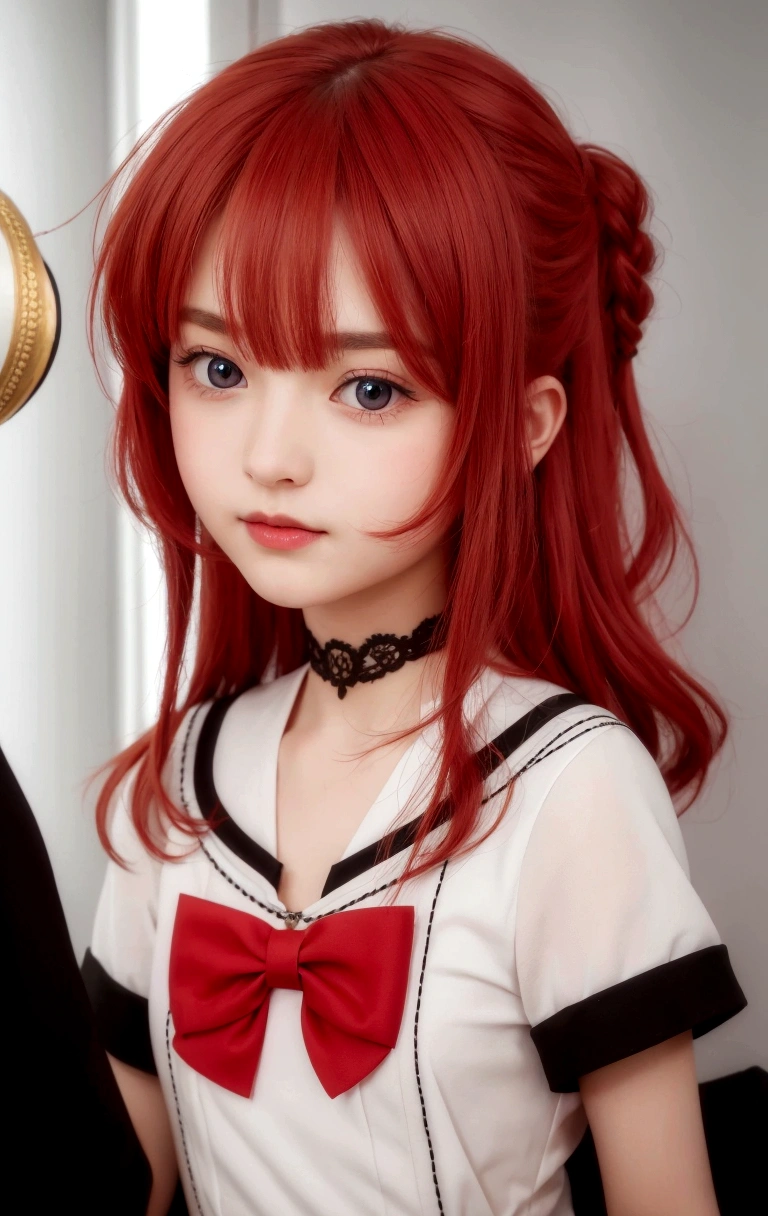 smaller eyes and european face