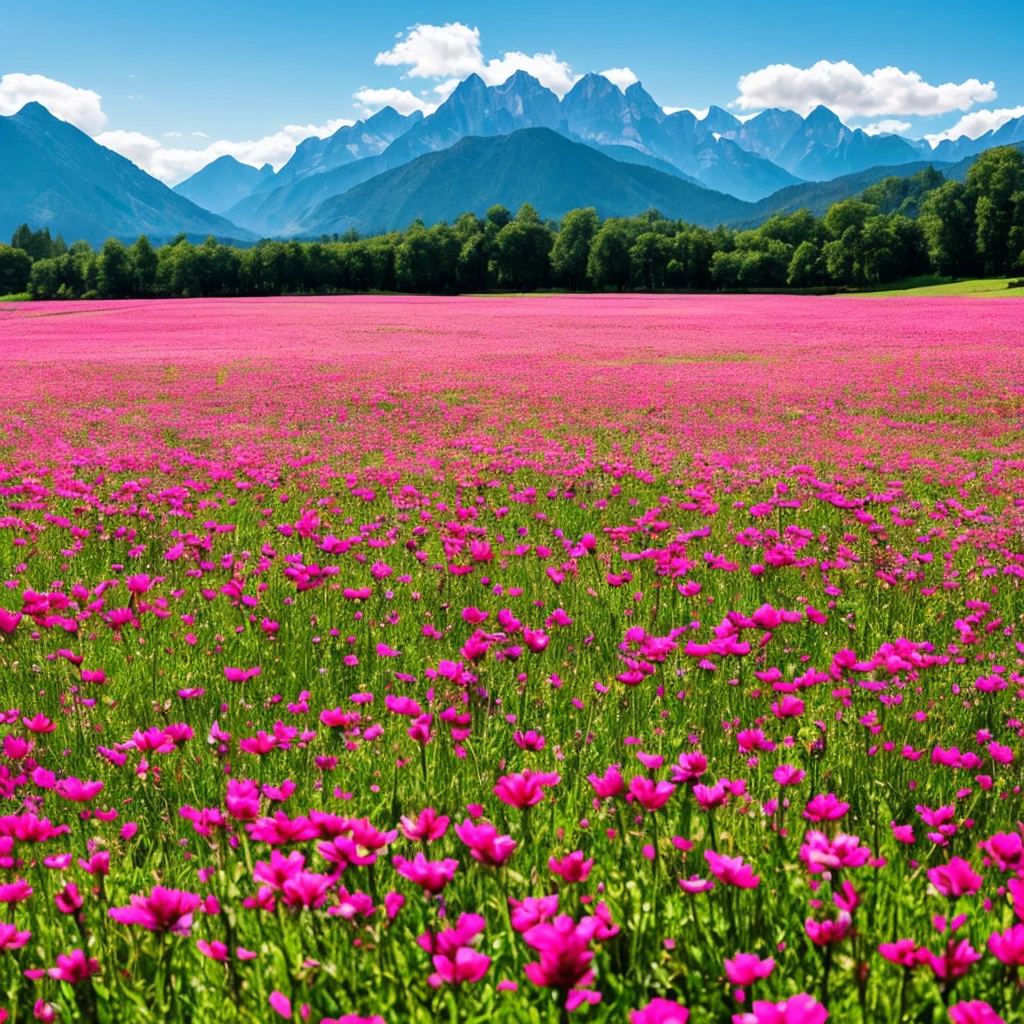 a close up of a field of flowers with mountains in the background, a tilt shift photo by Niko Henrichon, trending on unsplash, color field, fields of flowers, an aesthetic field of flowers, field of flowers, in a field of flowers, field of fantasy flowers, flower field, field of mixed flowers, field of wild flowers, flower meadow