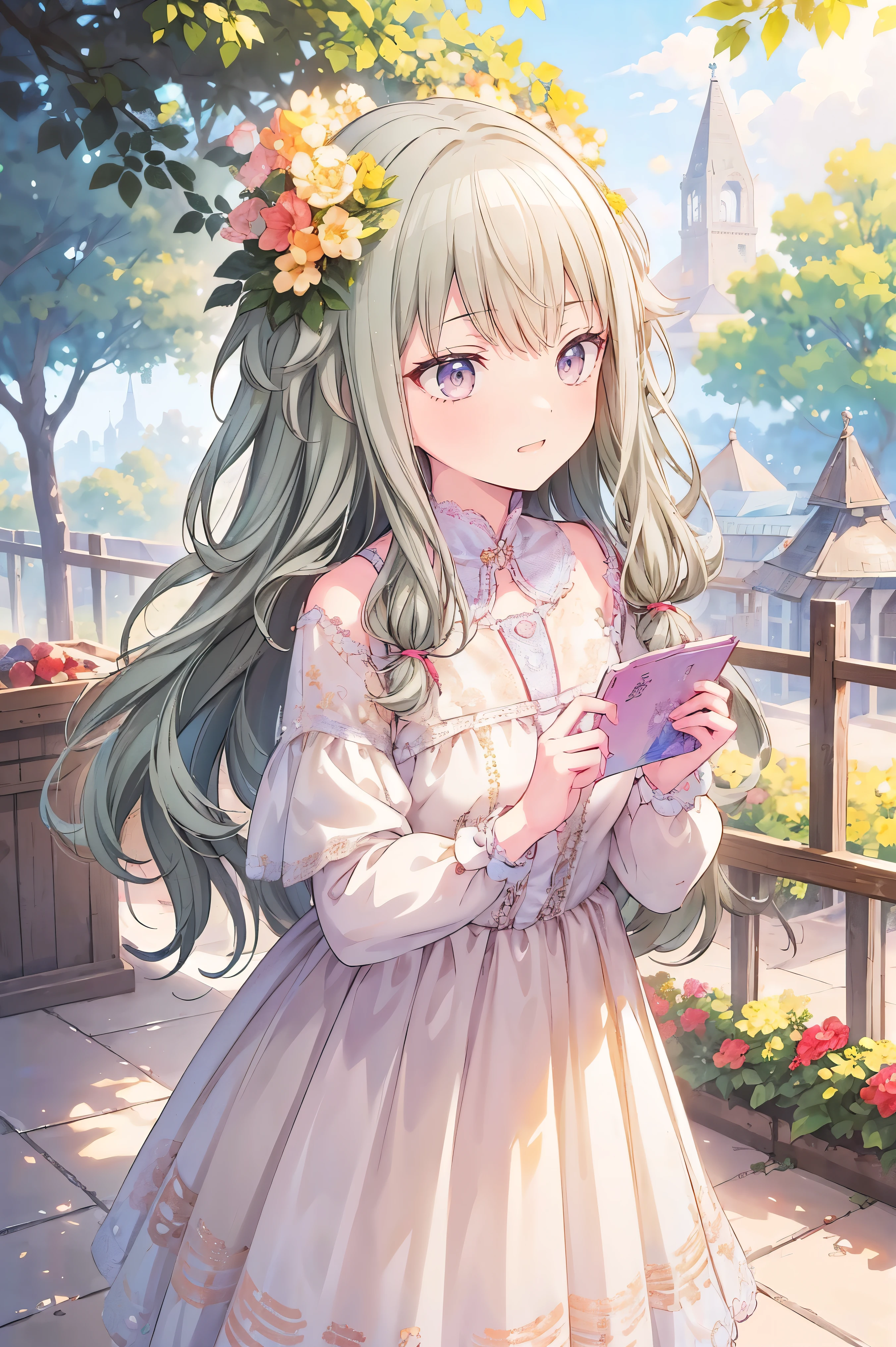 masterpiece、Best image quality、Face the camera、Fluffy hair、Delicate eyes、Adorable, 最high quality、Mature Girl、1 person、smile、masterpiece, Most detailed, high quality、Shiny Hair、Very fine and beautiful bright eyes、nose blush、Very detailed, clear and beautiful face, Awards, (Anatomically correct)、During a walk
