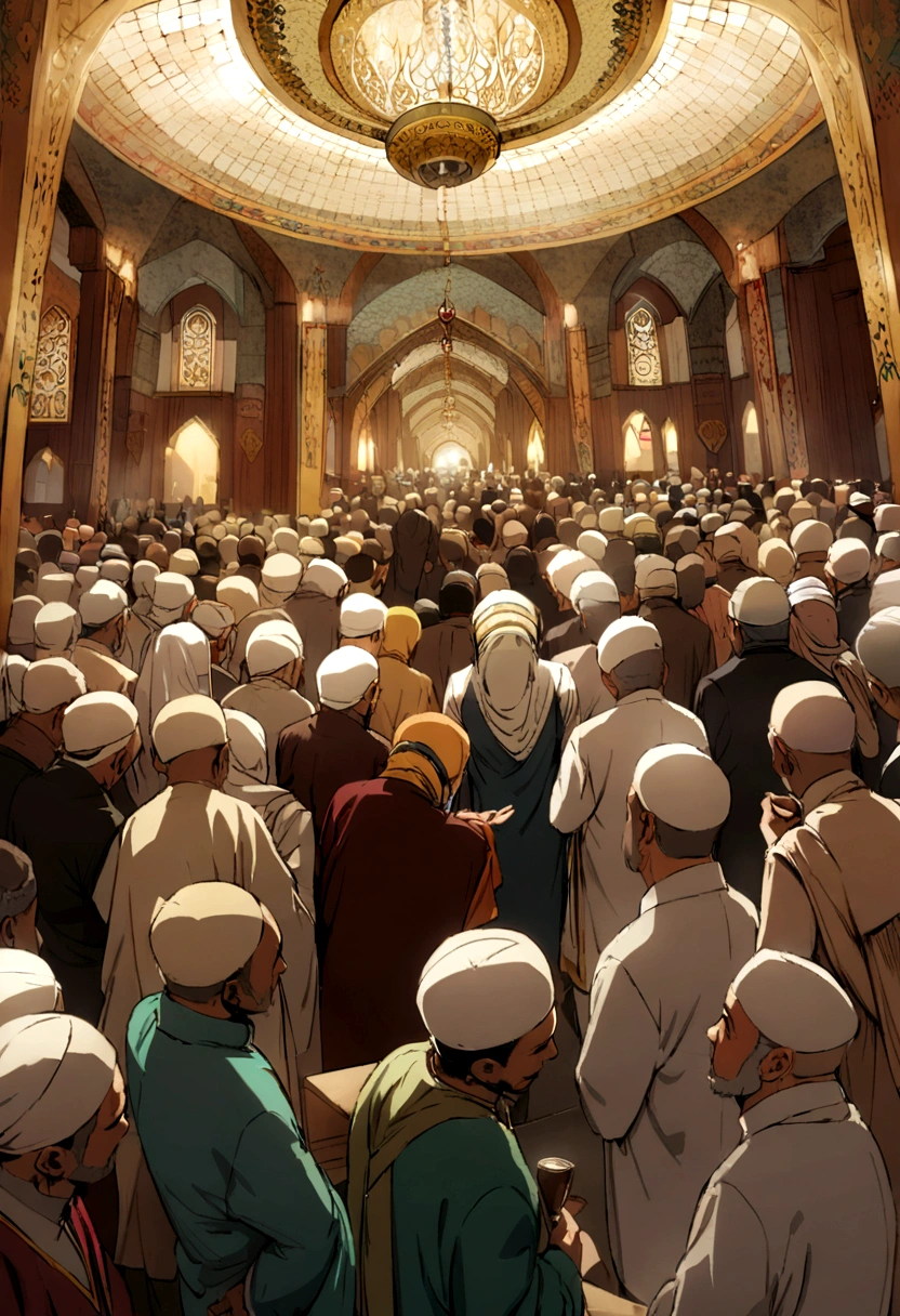 Padang Mahsyar with many Muslims