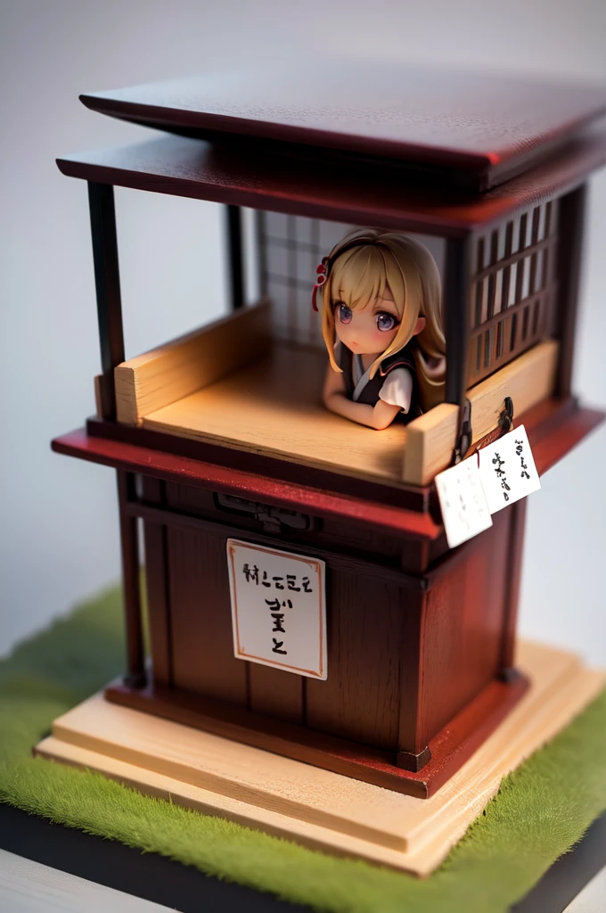Japanese countryside .Chibi character, Cute,girl
