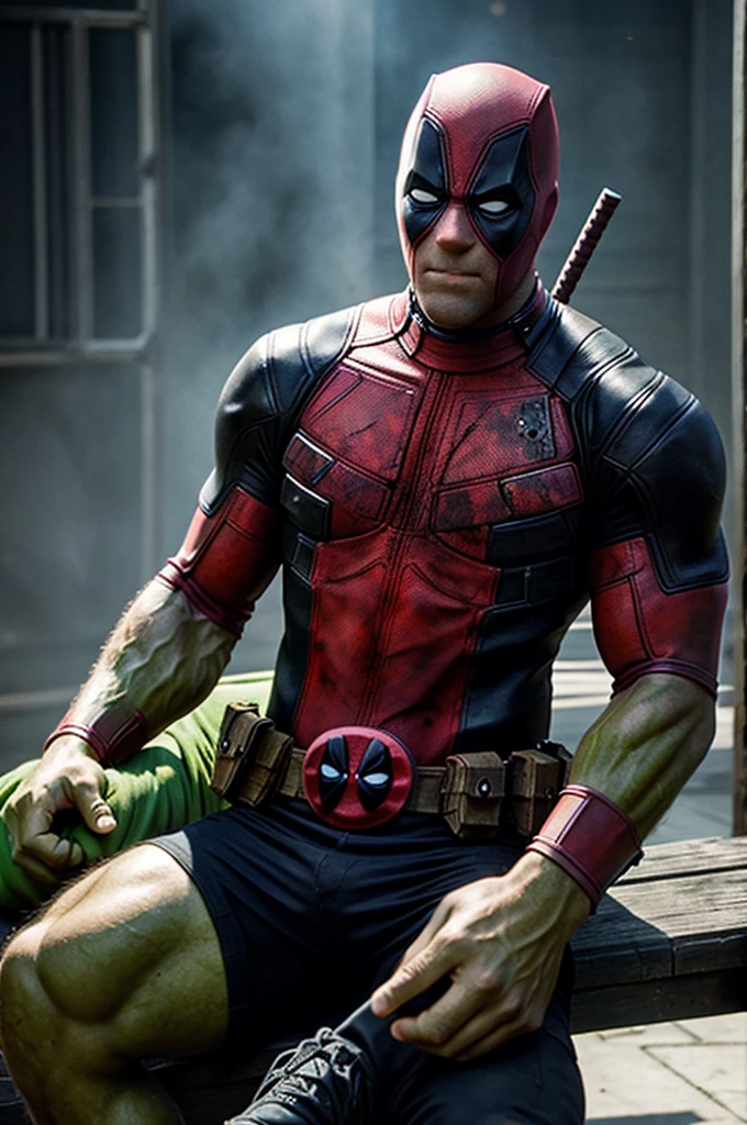 Deadpool with hulk