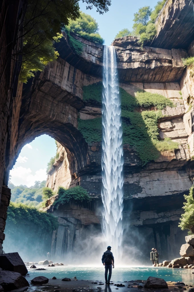 Imagine there is biggest and beautiful wayerfall