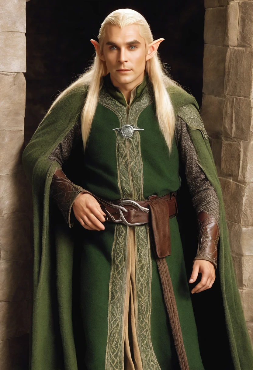 A handsome elf lord from the lord of the rings movies