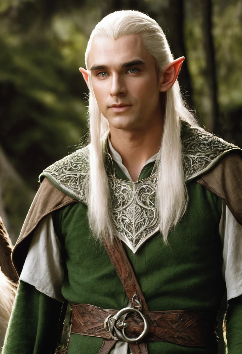 A handsome elf lord from the lord of the rings movies