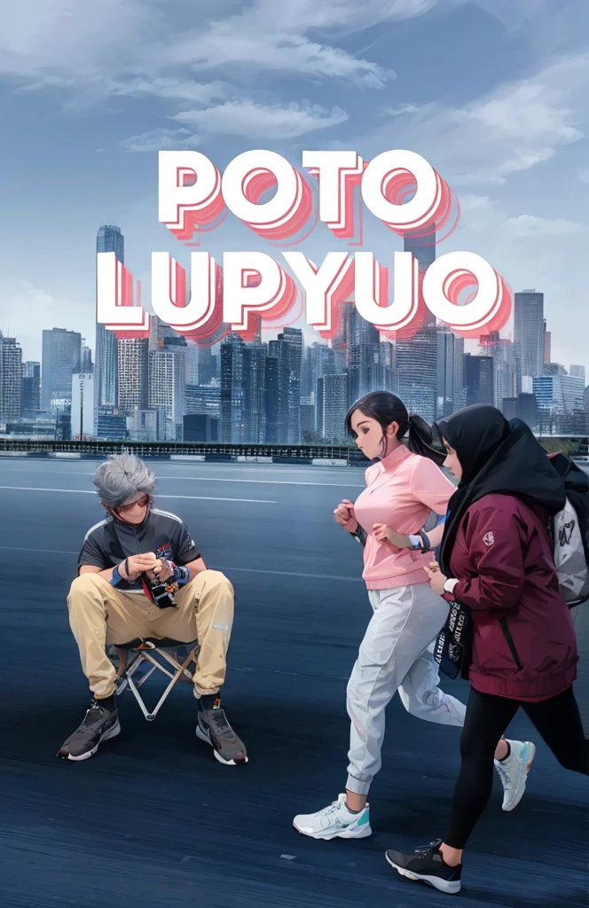 (Best quality,A high resolution,Ultra-detailed,Reĺalistic:1.2) two woman runner outfit, ONE PHOTOGRAPHER, 2024 runner outfit, road runner(promotional poster)。