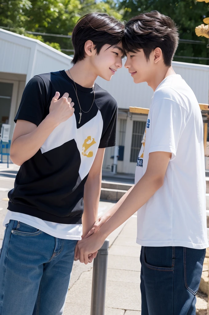 cool,,Refreshing athletic guy,2boy,2boys,charm,The hero,youth,Japanese high school student style,Magazine Idol Style,Slim figure,Casual clothes,Smooth,Skin texture,Functional beauty,Moe,Action,Vibrancy,Breeze,A speck of dust,Natural light,face,hand,eye,Biological precision,thin limbs,male protagonist,A Japanese boy,For boys who like boys,,,Two boys fall in love with each other,Male student,,Boys&#39; preference,Super detailed,From friendship to love,Sexual desire,sexual excitement,Male Focus,4K,8K,Handsome body transformation,,At a happening event,The transformation of a handsome man&#39;s male genitalia into female genitalia,Maintaining a handsome figure,Love story,,Handsome Drama,