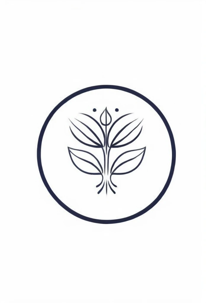 A stylish apparel brand logo with a floral motif that looks like it was drawn in one stroke.「Yuri」Logo of French apparel brand. Pretty cool chic and modern design. Background is white.