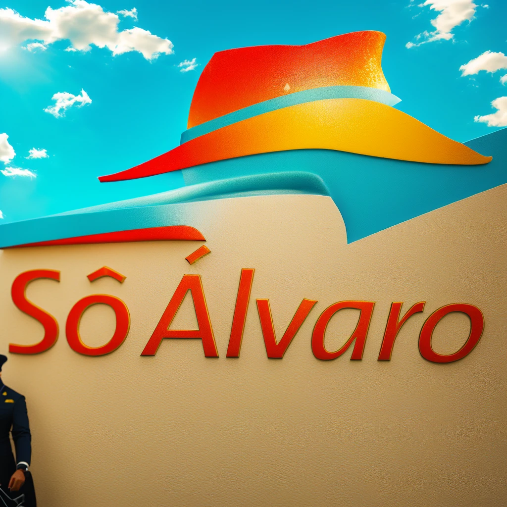 a close-up of a sign with a hat, Salvador city, inspirado em Oswaldo Viteri, inspired by Pedro Álvarez Castelló, avatar image, alexander, by Roy Dalgarno, by Pedro Álvarez Castelló, by Estuardo Maldonado, by Silvia Pelissero, in sao paulo, lieutenant Vlaho Bukovac, logo, mix with burger, inverter cores,  