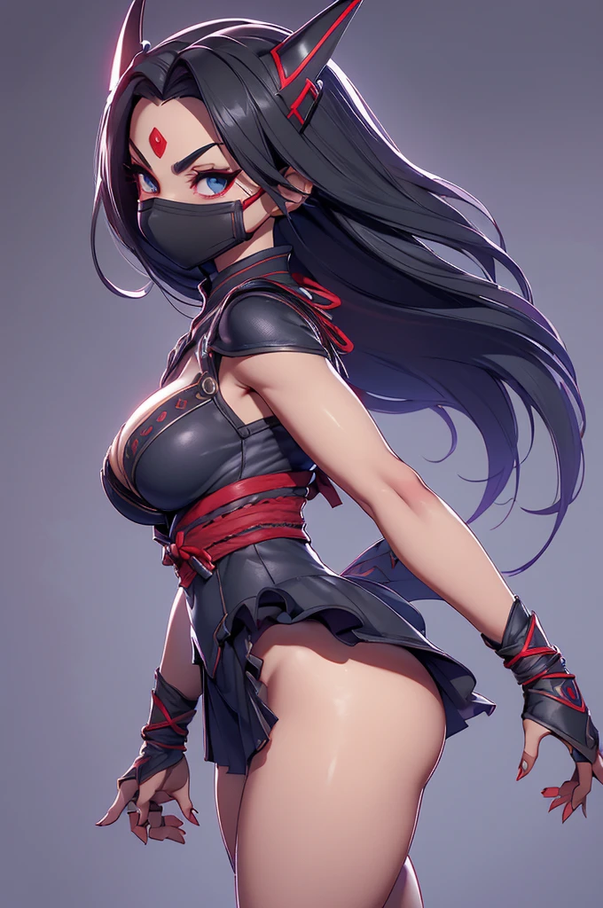 mini kitana, (kitana), only, ray tracing, 3D style, 3dmm, ((oses per photo)), ((oses phi cada foto)), fully body,(from front view),(Costas Issue), (Emist on the left), show flat belly, (((oses per photo))),(very big breasts perfect ass, Perfect and symmetrical eyes, (perfect handuturistic sword in hand)), ((shorth hair)),white clothes with textured edges, Fair Skin, luphias detalhadas, White thigh-high tights with trim, phiestido aberto phi "phi", Waist slender, large legs, low water, Show legs to the top of the waist, ,((top with tear in the middle)),ultra realistic skin, Realistic human eyes,ultra realistic skin,terno super sensuous,(faixas phi torno dos seios), fullcolor,top with ruffles,(pubes with a lot of volume),(extraordinariamente sensuous),(muito sensuous),(red and black thphie),I love the league,(meia calca de renda phi um dos lados),(meia calca de renda phi um dos lados),((red decorations with LEDs))),((red lines adorning the curves of the body)),(((woman show))),((Star Blade)),((kitana)),(((ninja))),(((ninja costume))),(((mask covering the mouth))),(((little waist))),(((sensuous))),((bold slits showing off the body))
