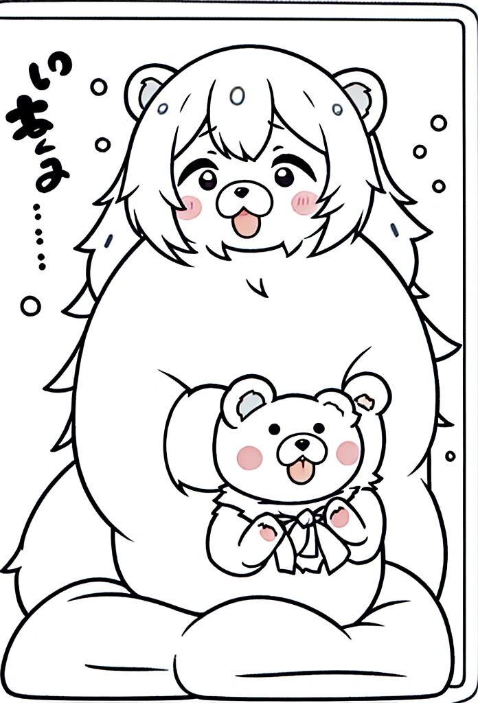 Bear、Waking up、Yawn、Fluffy fur