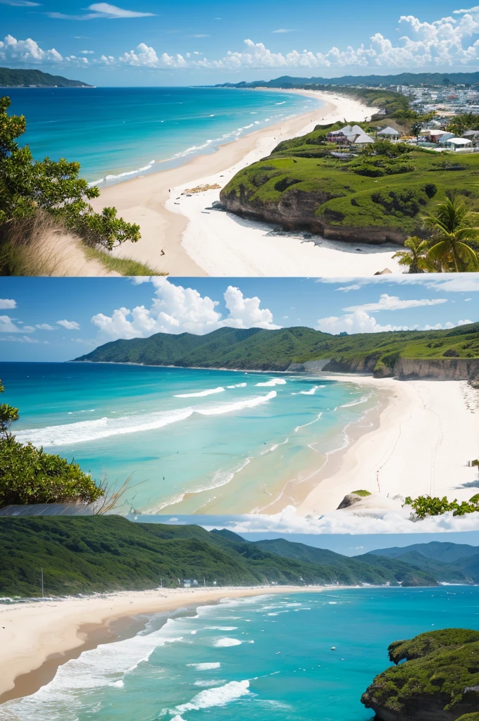 realistic beach