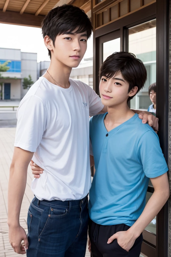 cool,,Refreshing athletic guy,2boy,2boys,charm,The hero,youth,Japanese high school student style,Magazine Idol Style,Slim figure,Casual clothes,Smooth,Skin texture,Functional beauty,Moe,Action,Vibrancy,Breeze,A speck of dust,Natural light,face,hand,eye,Biological precision,thin limbs,male protagonist,A Japanese boy,For boys who like boys,,,Two boys fall in love with each other,Male student,,Boys' preference,Super detailed,From friendship to love, desirel excitHandsome body transformation,,At a happening event,A handsome man's male genitalia changes to female genitalia,Maintaining a handsome figure,Johnny's,Love story,,Handsome Drama,Shinkai Makoto,Male Focus,4K,8K,