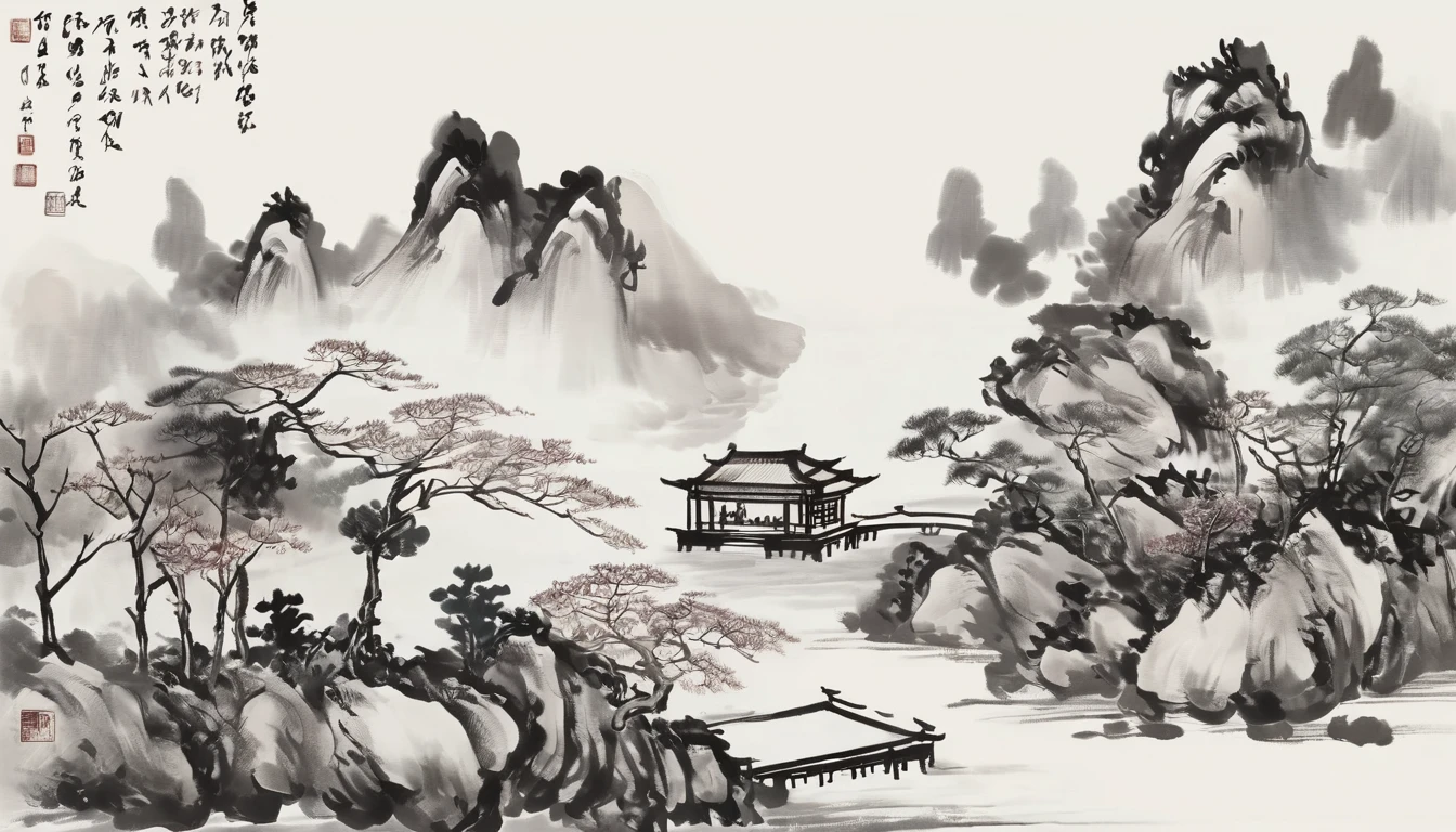 (best quality,Extremely detailed,Practical),China,Internal,Hand-drawn style,Traditional ink painting style,Delicate brushstrokes,Exquisite detail depiction,Quiet and elegant atmosphere,Subtle color palette,Cultural elements,Timeless beauty and elegance.