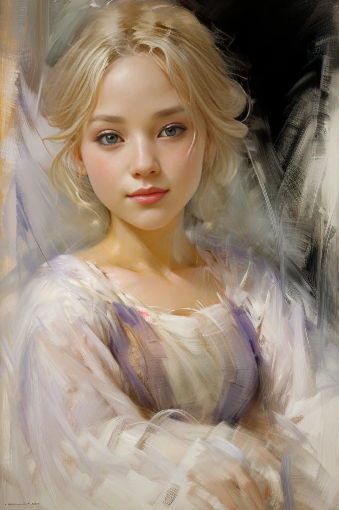 (best quality,4k,8k,highres,masterpiece:1.2), ultra-detailed, realistic:1.37, HDR, studio lighting, extremely detailed eyes and face, vivid colors, bokeh, portraits, warm color palette, soft lighting, Alice, anime art style, 1girl, playing solo, olhando_at_Viewer, smiling, short hair, open mouth, beautiful detailed eyes, beautiful detailed lips, higher body, white hair.