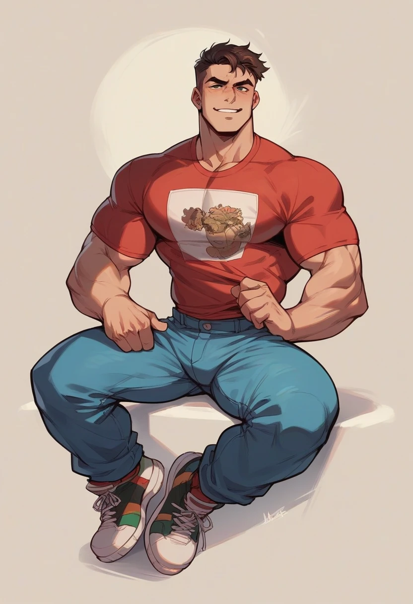 Handsome brunette Italian guy