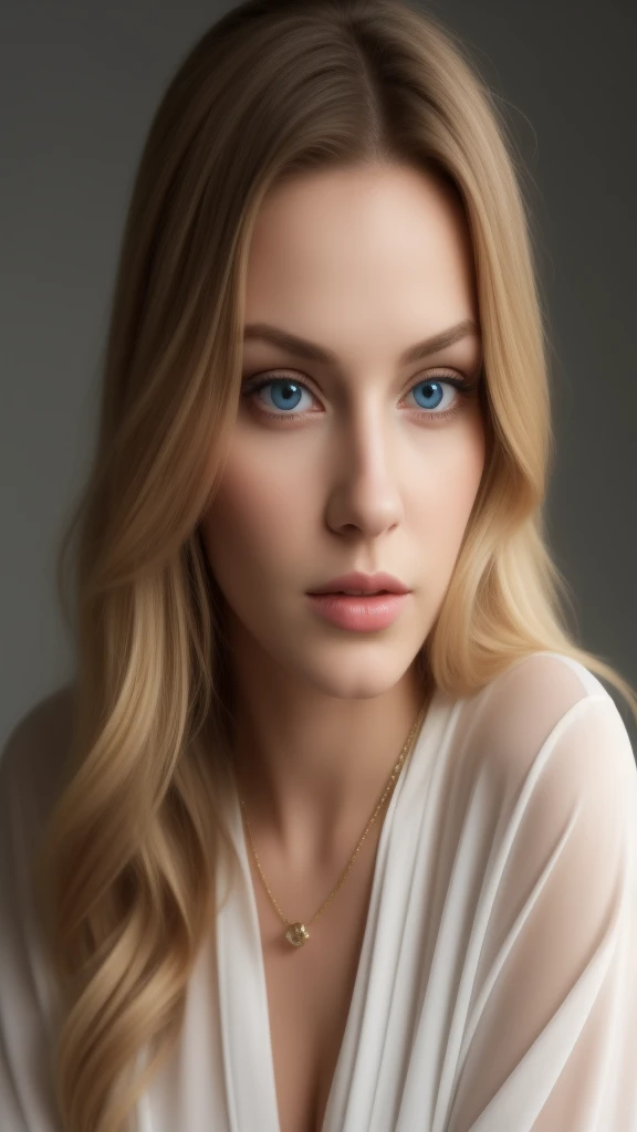 ((best quality)), ((masterpiece)), ((detailed)), portrait of a stylish woman, (effortlessly chic:1.2), [radiant expression], (mesmerizing blue eyes:1.2), [fashion-forward outfit], (statement jewelry:1.3), [modern city style], (sleek hairstyle:1.2), [timeless elegance], (subtle makeup:1.2), [soft backdrop], (metropolitan setting:1.1), [fashion magazine aesthetics], (editorial quality:1.2), (8k resolution:1.2)
